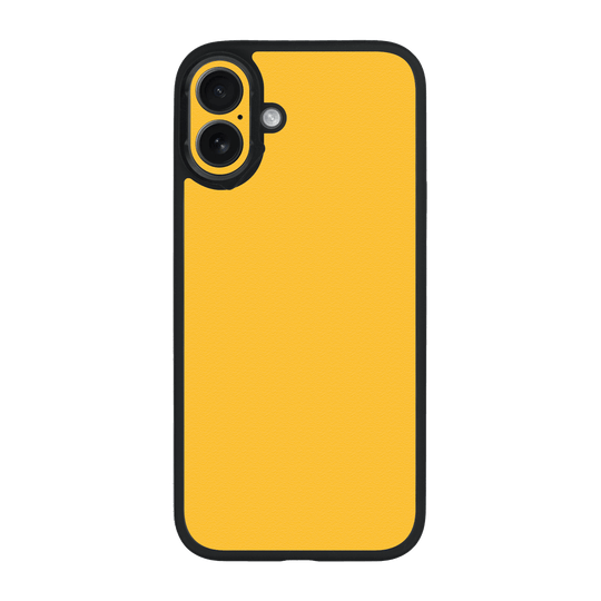 iPhone 16 Qcaze Luxuria Tuscany Yellow Matt 3D Textured Case by QSKINZ | qskinz.com
