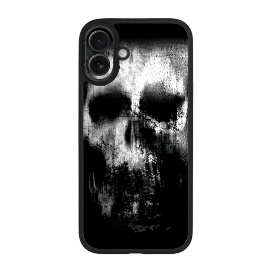 iPhone 16 Qcaze Print Printed Custom SIGNATURE Horror Black & White SKULL Case by QSKINZ | qskinz.com