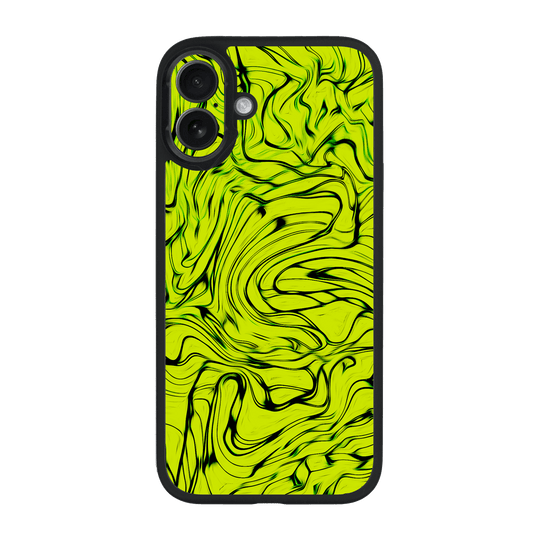 iPhone 16 Qcaze Print Printed Custom SIGNATURE Hypnotic Green Electric Jade Case by QSKINZ | QSKINZ.COM