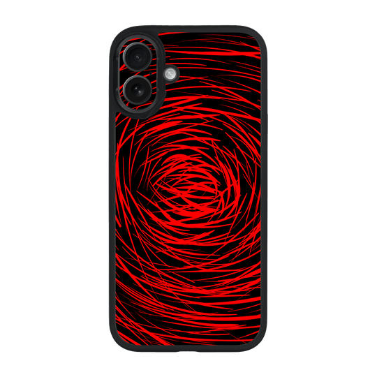 iPhone 16 Qcaze Print Printed Custom SIGNATURE Quasar Red Mesh Case by QSKINZ | QSKINZ.COM