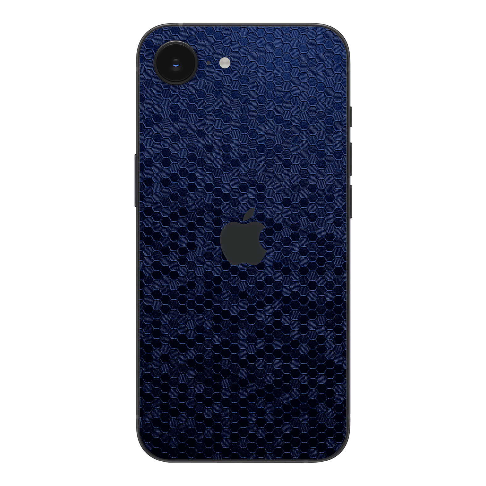 iPhone 16e Luxuria Navy Blue Honeycomb 3D Textured Skin Wrap Sticker Decal Cover Protector by QSKINZ | qskinz.com
