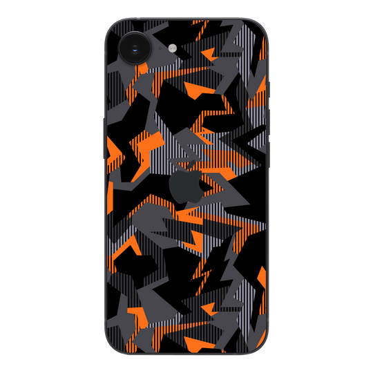iPhone 16e Print Printed Custom SIGNATURE Sharp-Edged Orange Camo Camouflage Skin Wrap Sticker Decal Cover Protector by QSKINZ | qskinz.com