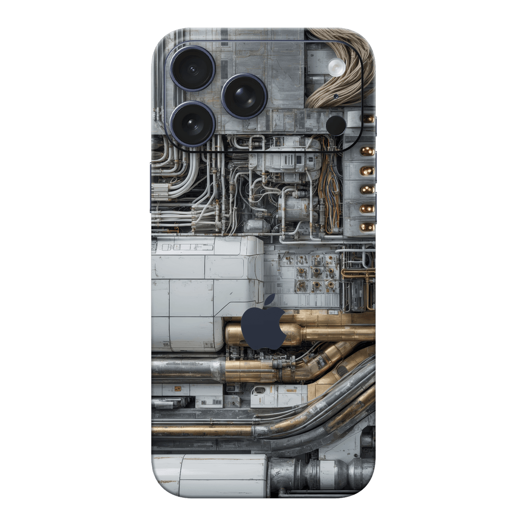iPhone 17 PRO Custom Printed SIGNATURE “Industrial Metal Pipes” Skin Wrap Sticker Decal Cover Protector by QSKINZ | QSKINZ.COM