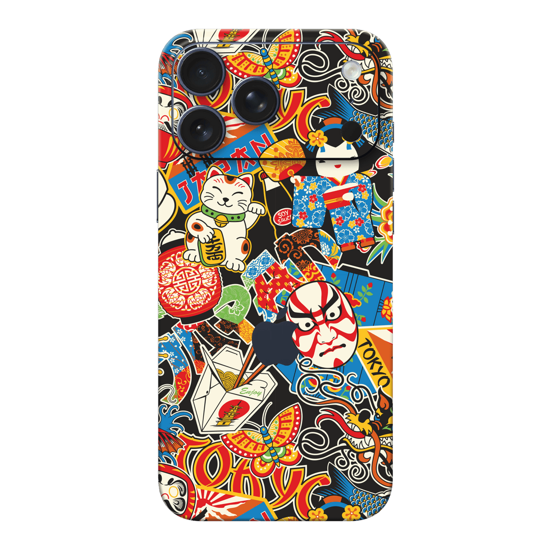 iPhone 17 PRO Custom Printed SIGNATURE “Manga Tokyo Maneki” Japanese Art Skin Wrap Sticker Decal Cover Protector by QSKINZ | QSKINZ.COM