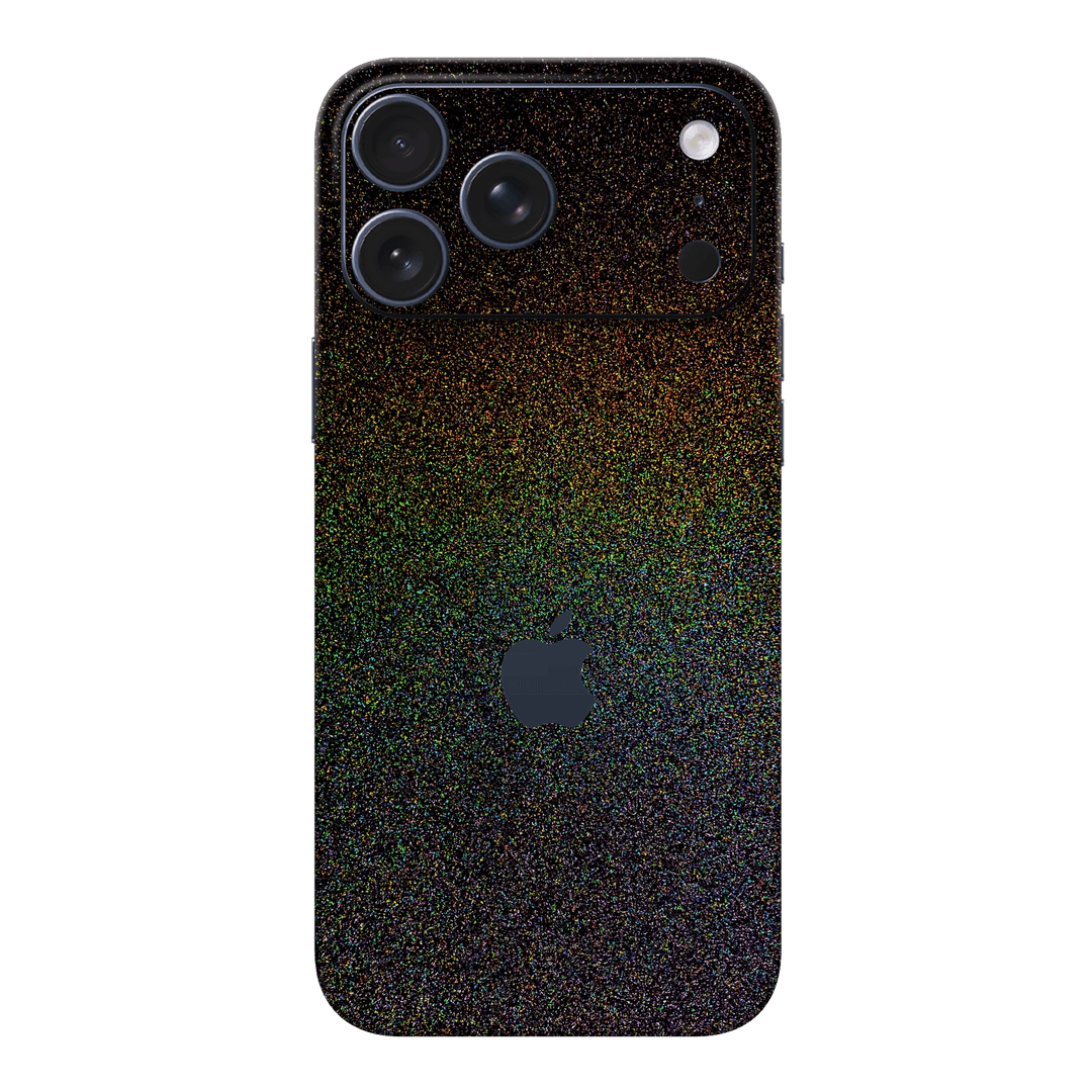iPhone 17 PRO GALAXY Galactic Black Milky Way Rainbow Sparkling Metallic Gloss Finish Skin Wrap Sticker Decal Cover Protector by QSKINZ | qskinz.com