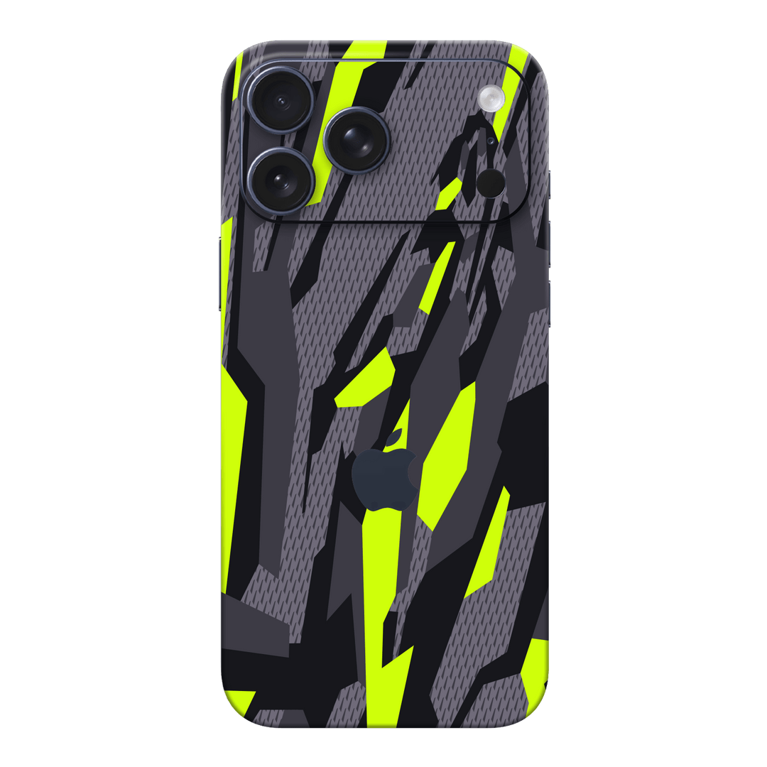 iPhone 17 PRO Print Printed Custom SIGNATURE Abstract Green Camouflage Skin Wrap Sticker Decal Cover Protector by QSKINZ | qskinz.com