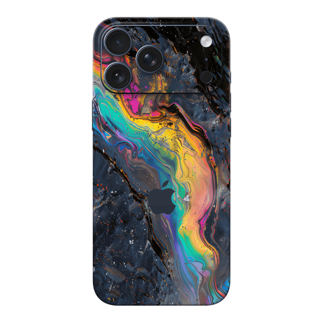 iPhone 17 PRO Print Printed Custom SIGNATURE Aurora Auroria Stone Marble Rainbow Skin Wrap Sticker Decal Cover Protector by QSKINZ | QSKINZ.COM