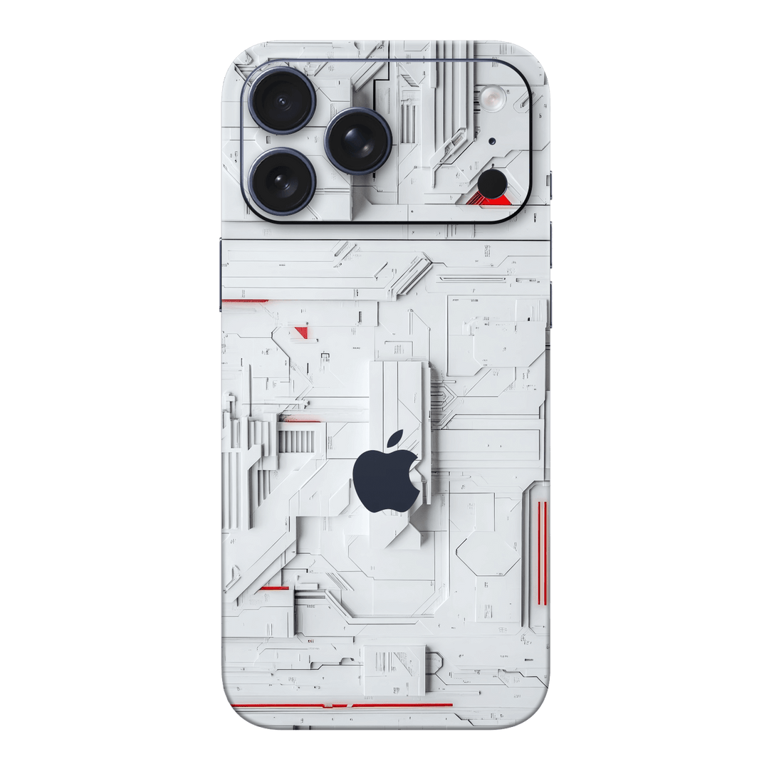 iPhone 17 PRO Print Printed Custom SIGNATURE Interstellar White Spaceship Skin Wrap Sticker Decal Cover Protector by QSKINZ | QSKINZ.COM