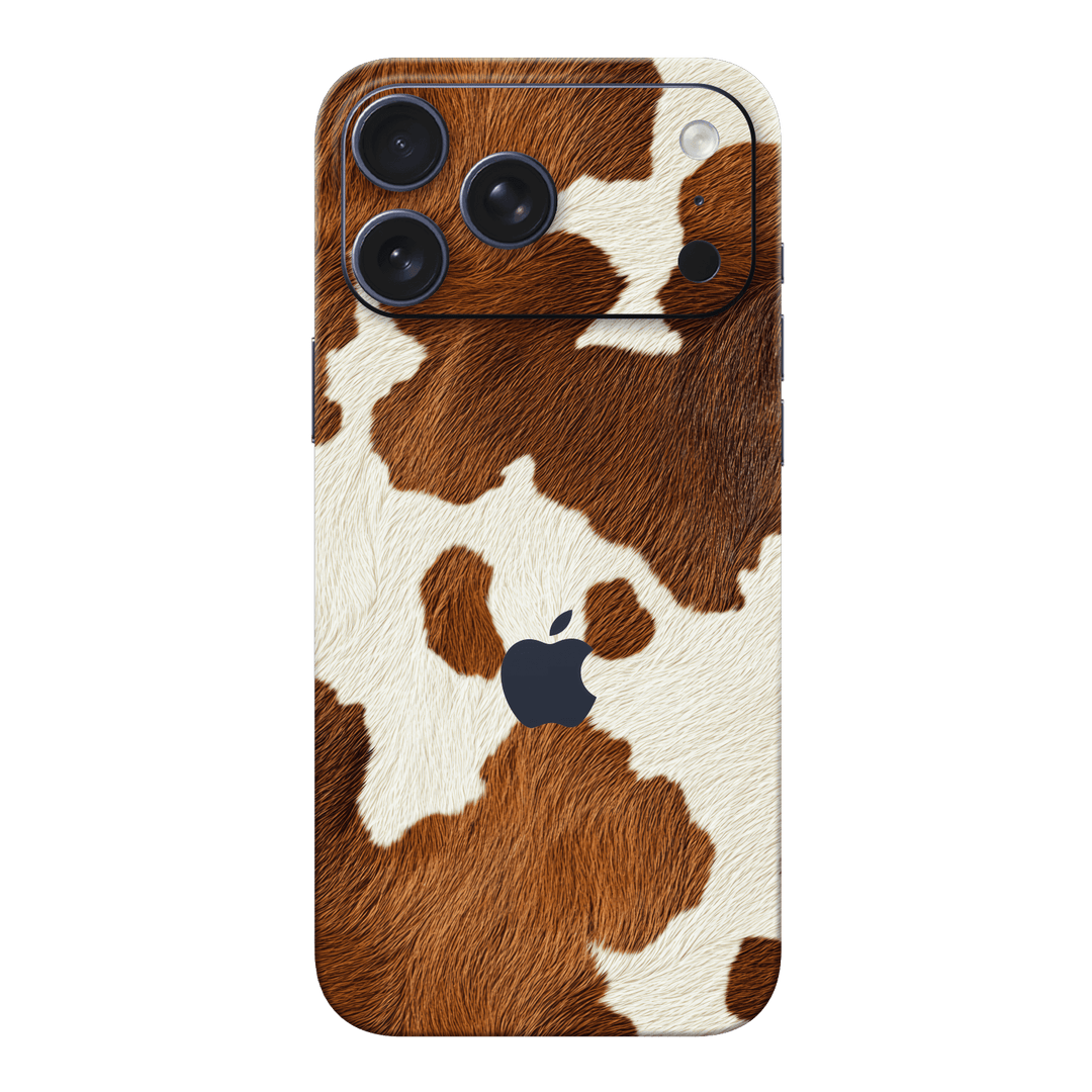 iPhone 17 PRO Print Printed Custom SIGNATURE MOO Cow Print Cowhide Skin Wrap Sticker Decal Cover Protector by QSKINZ | QSKINZ.COM