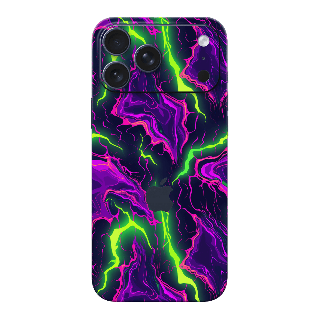 iPhone 17 PRO Print Printed Custom SIGNATURE Twisterra Twist Neon Purple Yellow Green Anime Skin Wrap Sticker Decal Cover Protector by QSKINZ | QSKINZ.COM