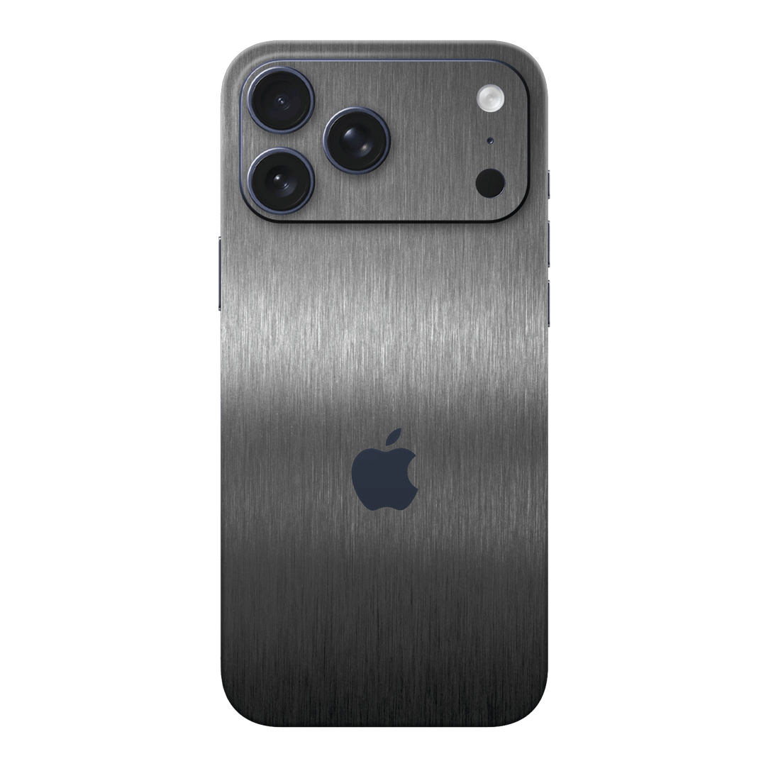 iPhone 17 Pro MAX Brushed Metal Titanium Metallic Skin Wrap Sticker Decal Cover Protector by QSKINZ | qskinz.com