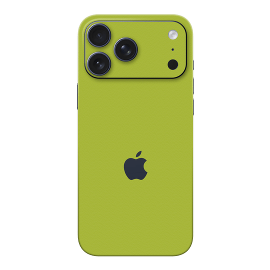 iPhone 17 Pro MAX Luxuria Lime Green Matt 3D Textured Skin Wrap Sticker Decal Cover Protector by QSKINZ | qskinz.com