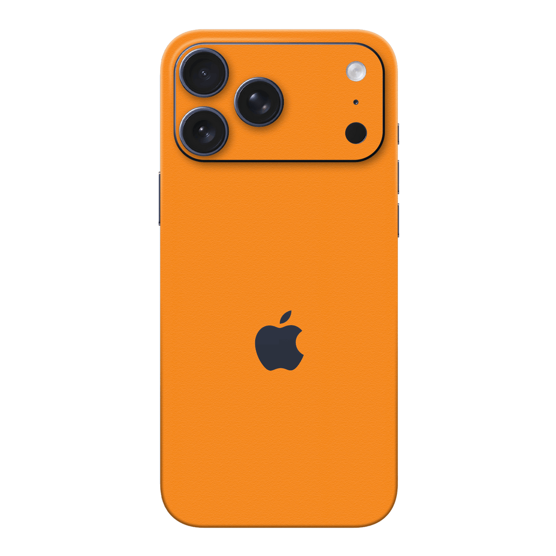 iPhone 17 Pro MAX Luxuria Sunrise Orange Matt 3D Textured Skin Wrap Sticker Decal Cover Protector by QSKINZ | qskinz.com