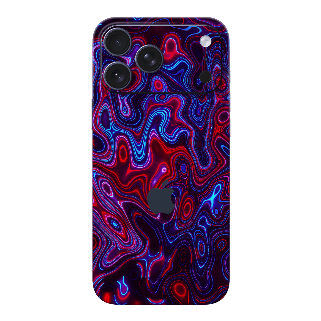 iPhone 17 Pro MAX Print Printed Custom SIGNATURE Flux Fusion Purple Neon Skin Wrap Sticker Decal Cover Protector by QSKINZ | QSKINZ.COM