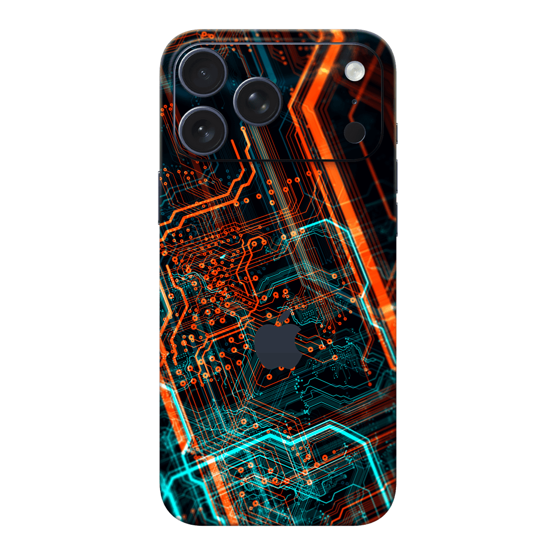 iPhone 17 Pro MAX Print Printed Custom SIGNATURE NEON PCB Board Skin Wrap Sticker Decal Cover Protector by QSKINZ | qskinz.com
