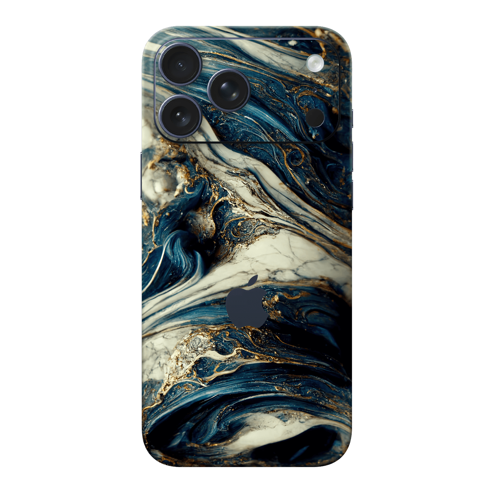iPhone 17 Pro MAX Printed Custom SIGNATURE Agate Geode Naia Ocean Blue Stone Skin Wrap Sticker Decal Cover Protector by QSKINZ | qskinz.com