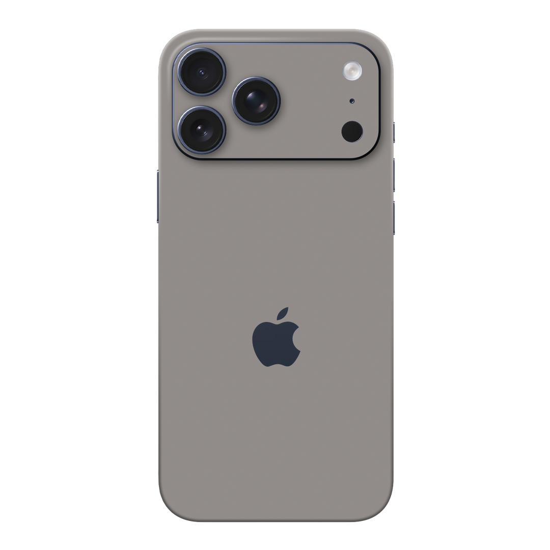 iPhone 17 Pro MAX Soft-Touch Matte StealthMatte Lunar Light Grey Skin Wrap Sticker Decal Cover Protector by QSKINZ | qskinz.com