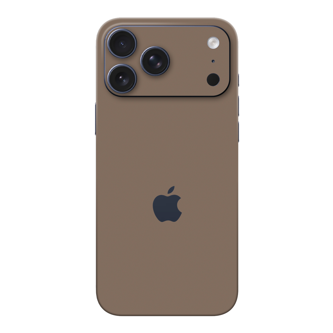 iPhone 17 Pro MAX Soft-Touch Matte StealthMatte Mocha Taupe Neutral Skin Wrap Sticker Decal Cover Protector by QSKINZ | qskinz.com