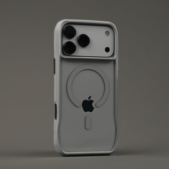 iPhone 17 Pro and 17 Pro MAX Qcaze DUO Lunar GREY Skin and Case Set