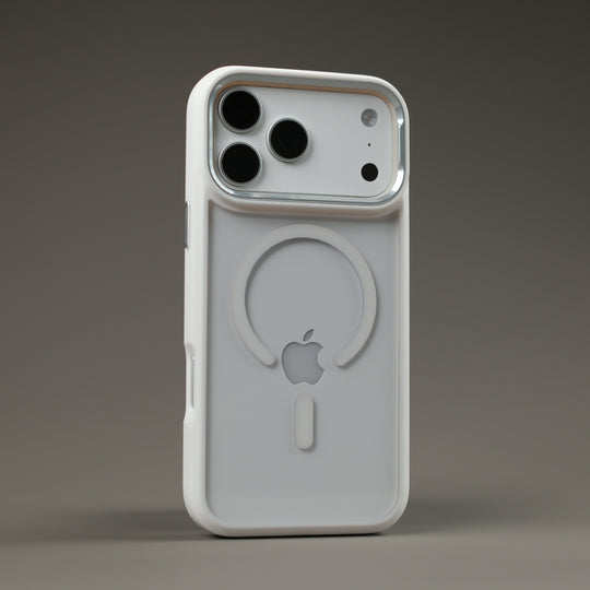 iPhone 17 Pro and 17 Pro Max Qcaze DUO Polar White Case and Skin Kit