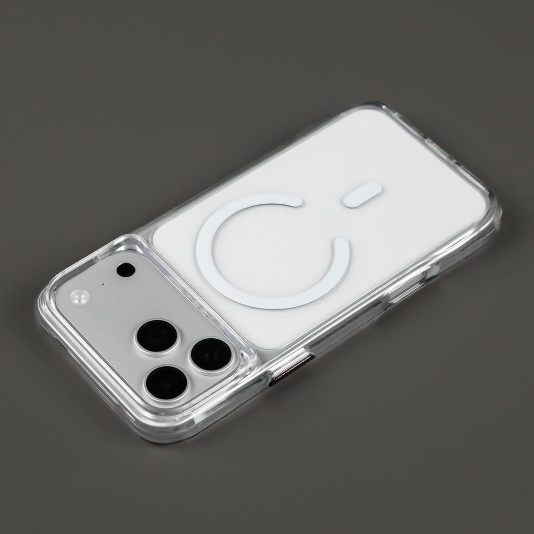 iPhone 17 Pro and iPhone 17 Pro MAX Clear Case by Qcaze - MIRAGE Side Upside