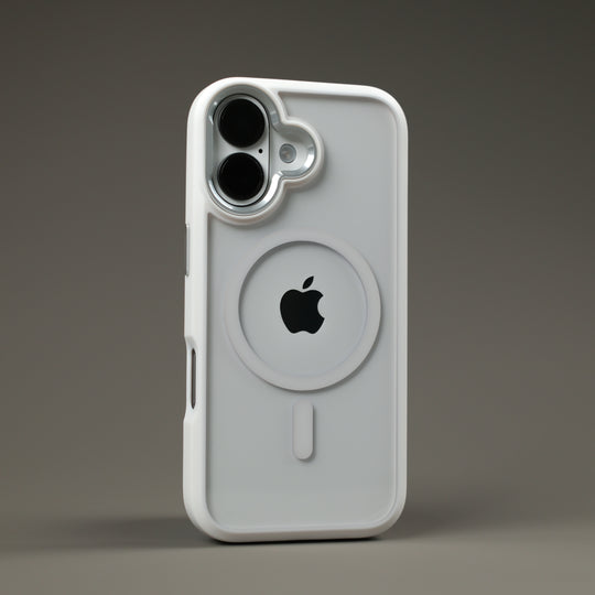 iPhone 17 Qcaze DUO - Polar White Skin and Case Set