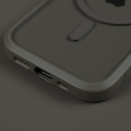 iPhone 17 Qcaze DUO MystiQ Grey Skin and Case Set Speakers