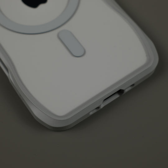 iPhone Air Qcaze DUO Lunar GREY Skin and Case Set Close Up Charger