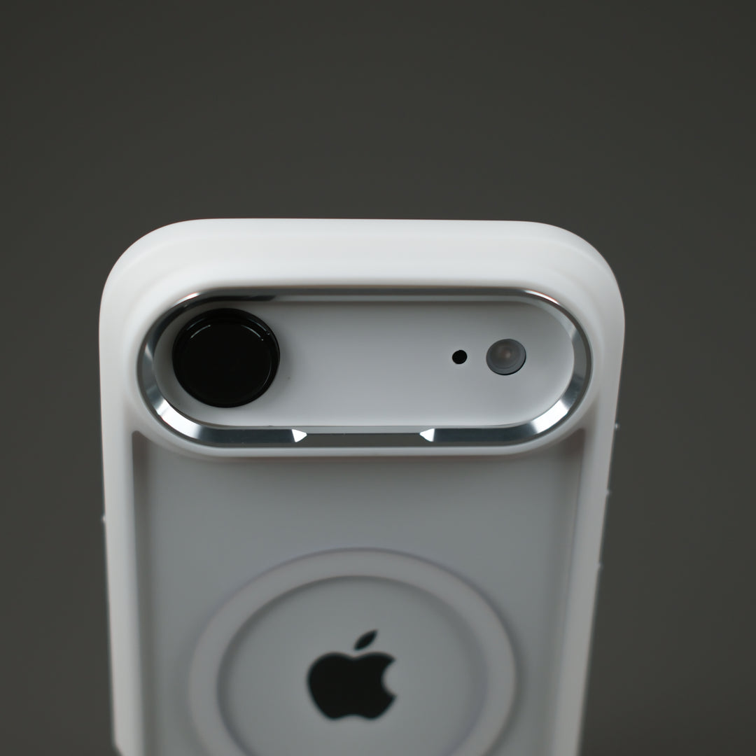 iPhone Air Qcaze DUO Polar White Skin and Case Set Close Up