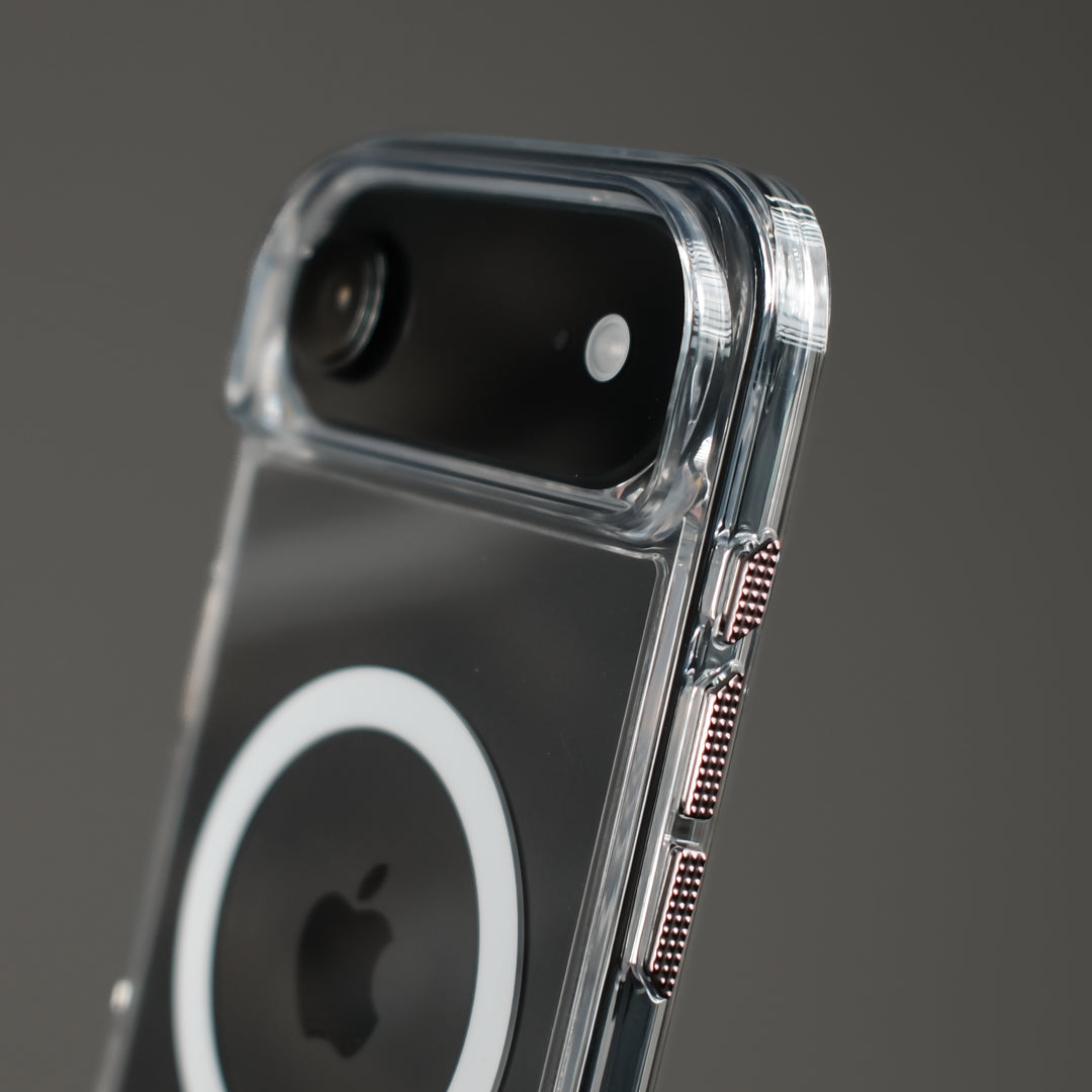 iPhone Air Qcaze MIRAGE - the ultimate clear phone case close up