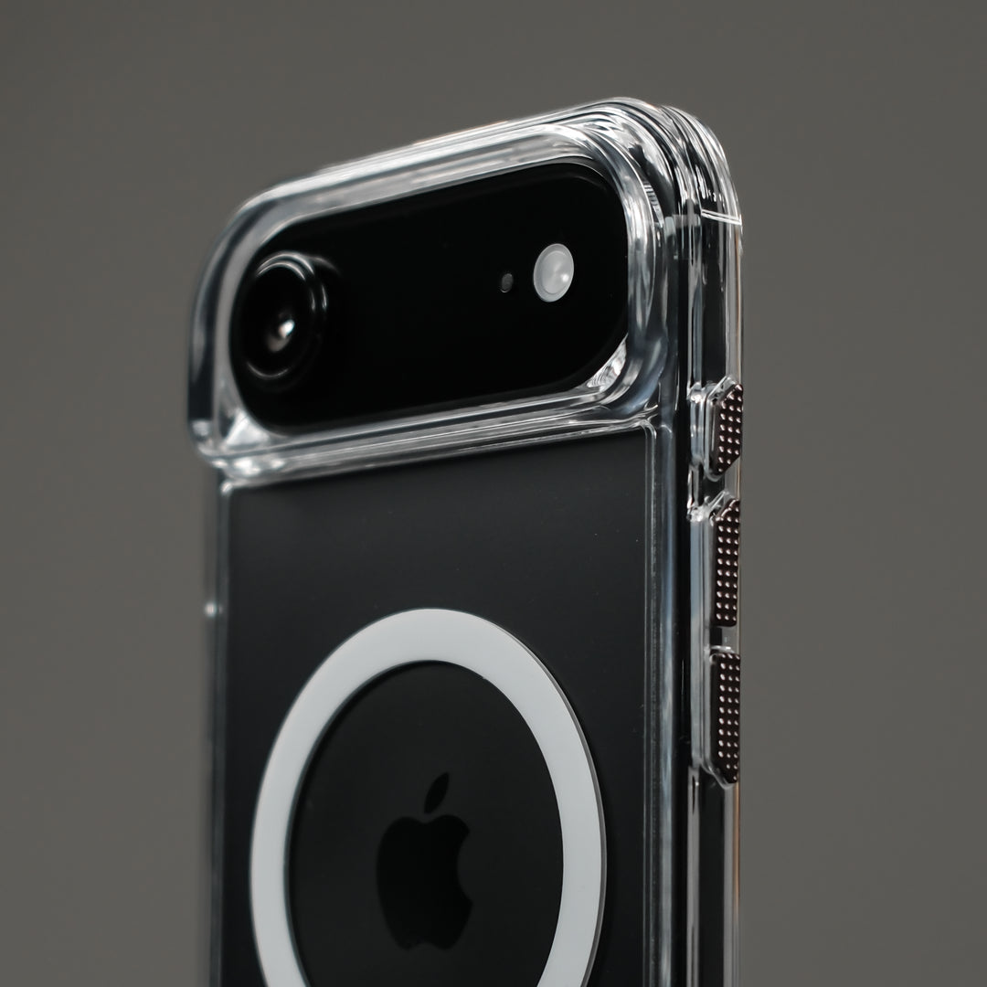 iPhone Air Qcaze MIRAGE - the ultimate clear phone case side close up camera