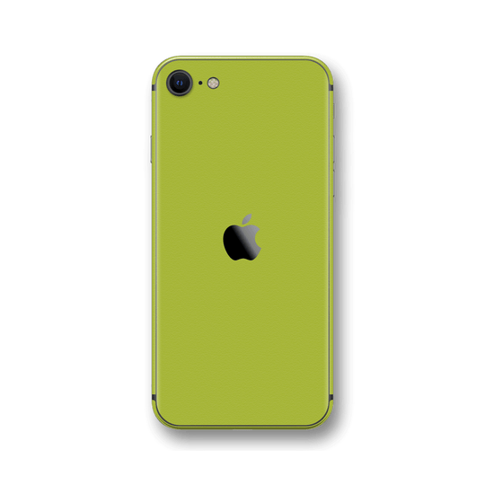 iPhone SE 2022 Luxuria Lime Green Matt 3D Textured Skin Wrap Sticker Decal Cover Protector by QSKINZ | qskinz.com