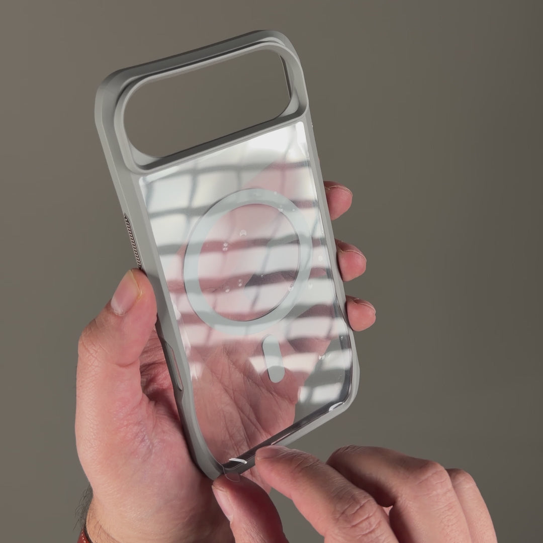 iPhone Air QCAZE DUO - LUNAR Grey matching Skin + Case