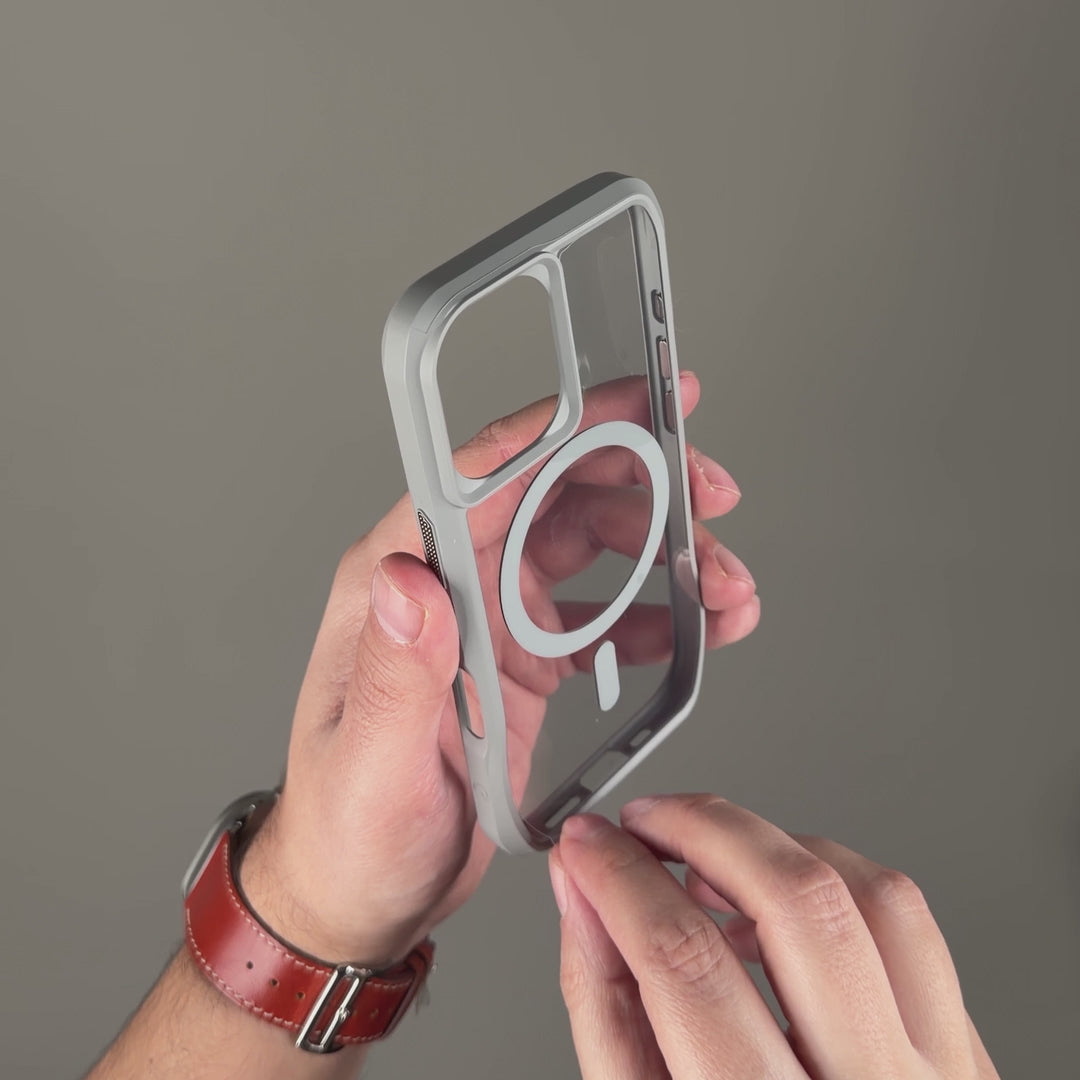 iPhone 17 QCAZE DUO - LUNAR Grey matching Skin + Case