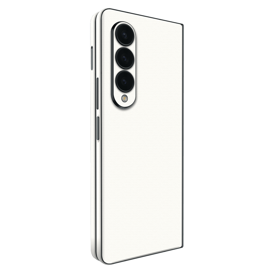 Samsung Galaxy Z FOLD 4 (2022) Luxuria Daisy White Matt 3D Textured Skin Wrap Sticker Decal Cover Protector by EasySkinz | EasySkinz.com