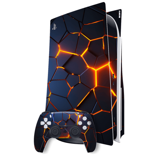 Playstation 5 (PS5) DISC Edition SIGNATURE THE CORE Skin Wrap Sticker Decal Cover Protector by EasySkinz | EasySkinz.com
