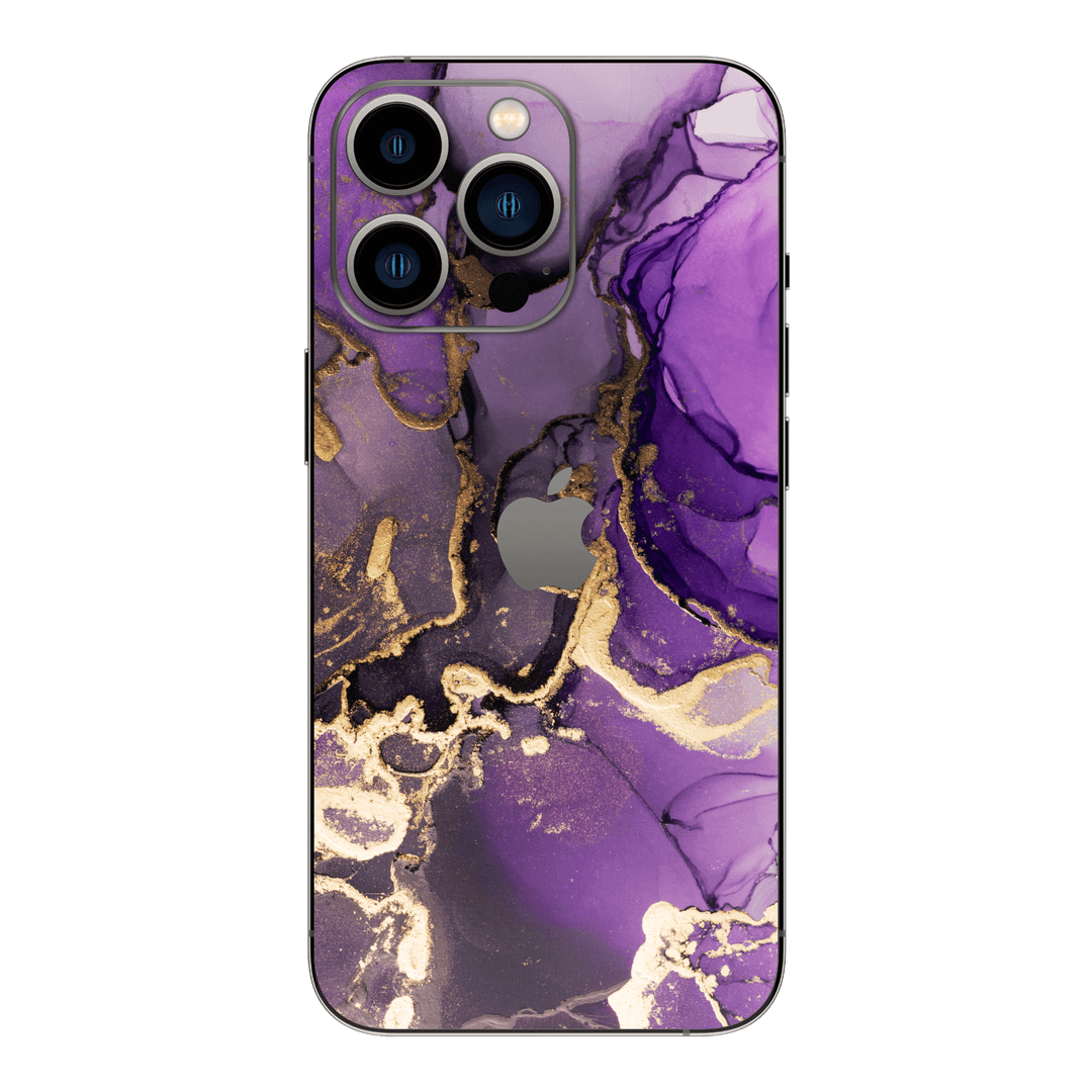 iPhone 13 PRO SIGNATURE AGATE GEODE Purple-Gold Skin - Premium Protective Skin Wrap Sticker Decal Cover by QSKINZ | Qskinz.com