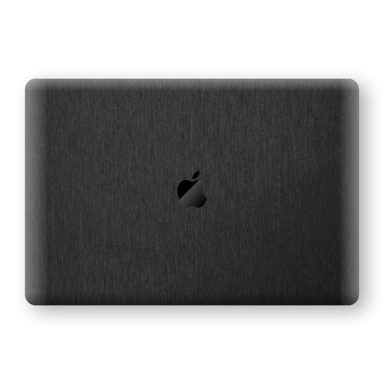 MacBook Pro 16" (2019) Brushed Metal Black Metallic Skin, Wrap, Decal, Protector, Cover by EasySkinz | EasySkinz.com