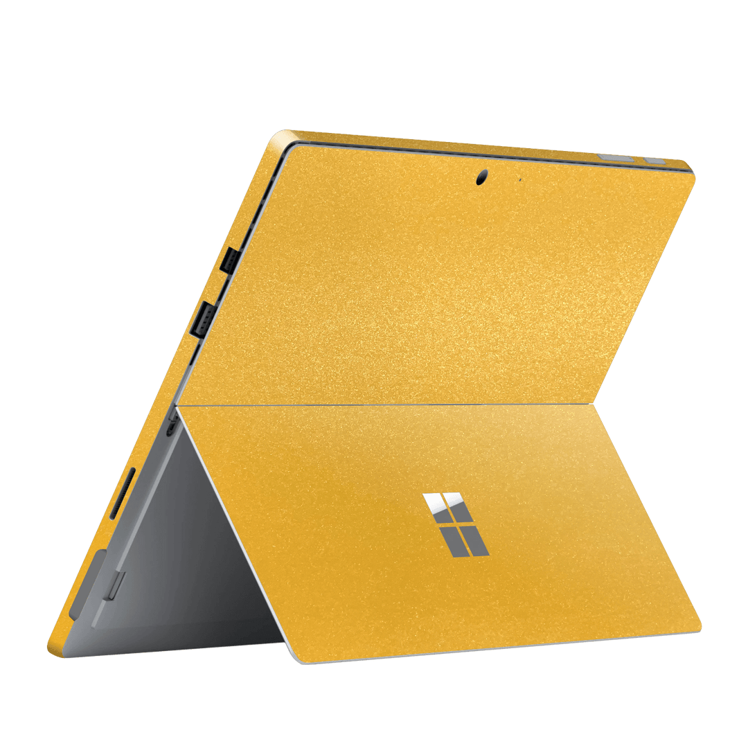 Microsoft Surface Pro (2017) Yellow Metallic Matt Matte Skin Wrap Sticker Decal Cover Protector by EasySkinz