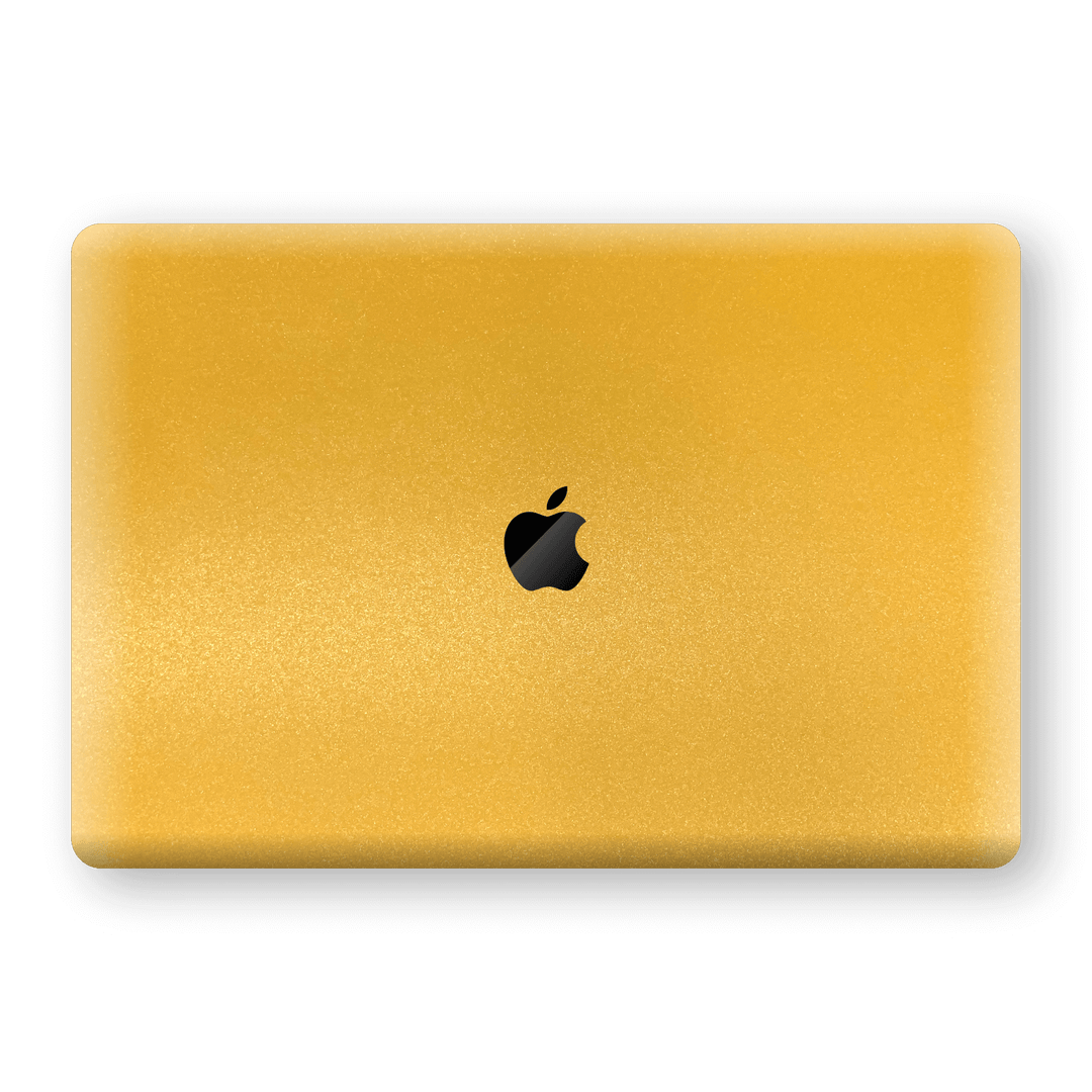 MacBook Pro 16" (2019) Yellow Matt Matte Metallic Skin Wrap Decal Protector Cover by EasySkinz | EasySkinz.com