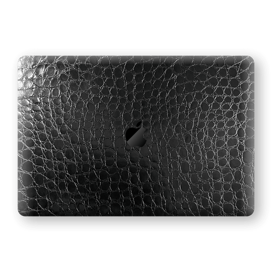 MacBook Pro 13" (2019) BLACK ALLIGATOR Leather Skin Wrap Decal Protector | EasySkinz