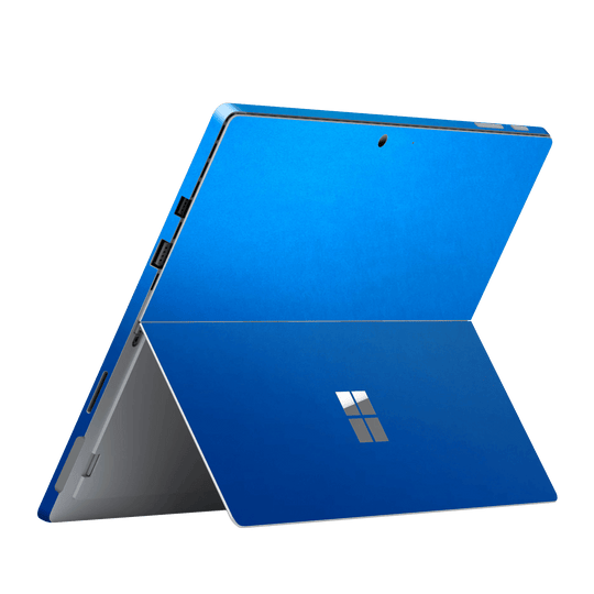 Microsoft Surface Pro (2017) Satin Blue Metallic Matt Matte Skin Wrap Sticker Decal Cover Protector by EasySkinz