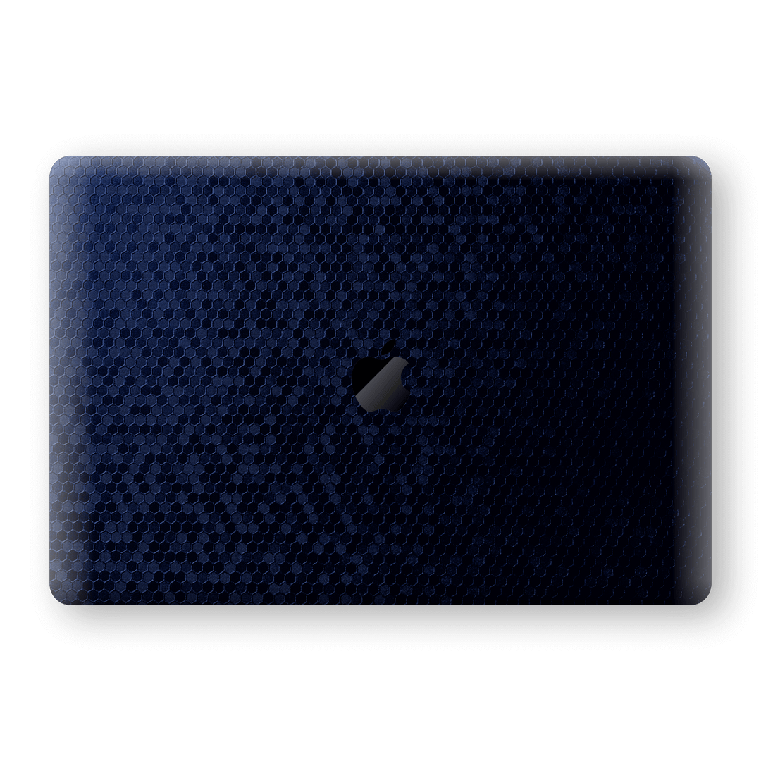 MacBook Pro 15" Touch Bar Navi Blue Honeycomb 3D Textured Skin Wrap Sticker Decal Cover Protector by EasySkinz