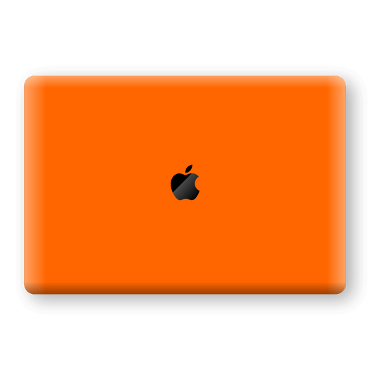 MacBook Air 13" (2018-2019) Orange Glossy Gloss Finish Skin Wrap Sticker Decal Cover Protector by EasySkinz