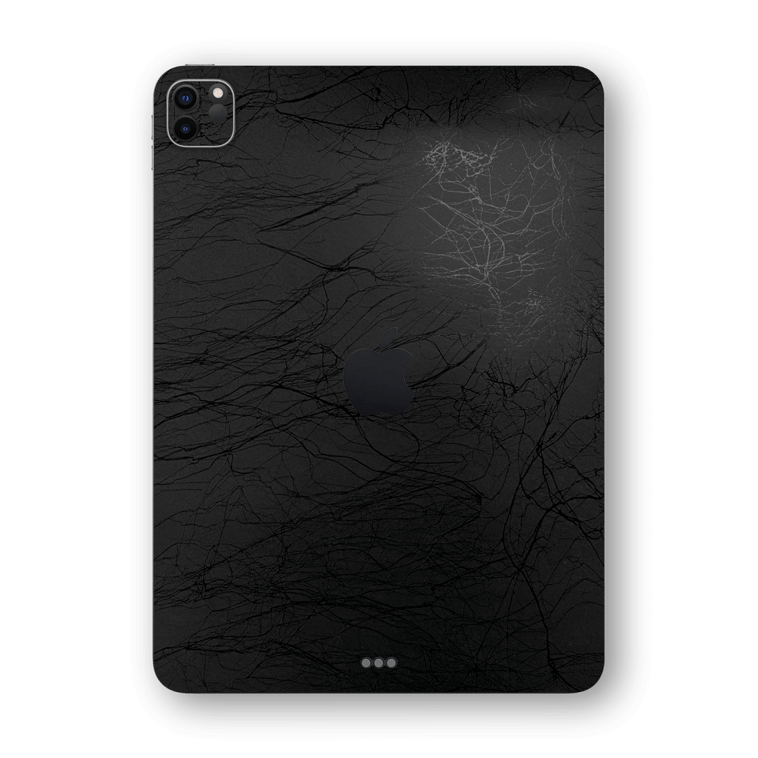 iPad PRO 12.9-inch 2021 Luxuria Black Web Net Mesh Cocoon 3D Textured Skin Wrap Sticker Decal Cover Protector by EasySkinz | EasySkinz.com