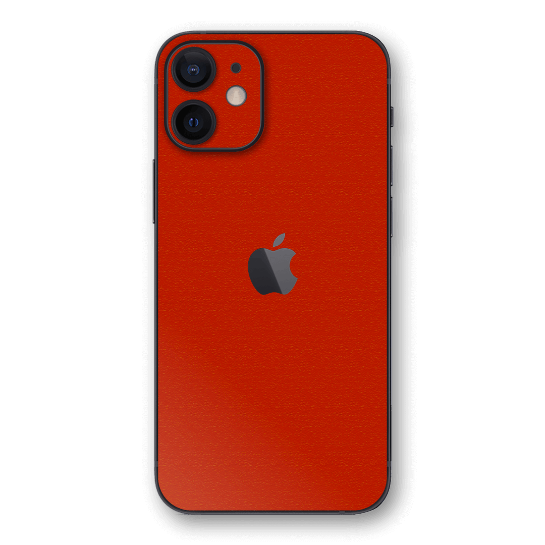 iPhone 12 LUXURIA Red Cherry Juice Matt Textured Skin - Premium Protective Skin Wrap Sticker Decal Cover by QSKINZ | Qskinz.com