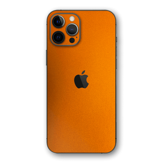 iPhone 12 Pro MAX GLOSSY FIERY ORANGE TUNING Metallic Skin - Premium Protective Skin Wrap Sticker Decal Cover by QSKINZ | Qskinz.com