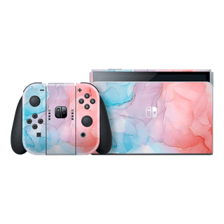 Nintendo Switch OLED SIGNATURE AGATE GEODE Sea and Corals Skin