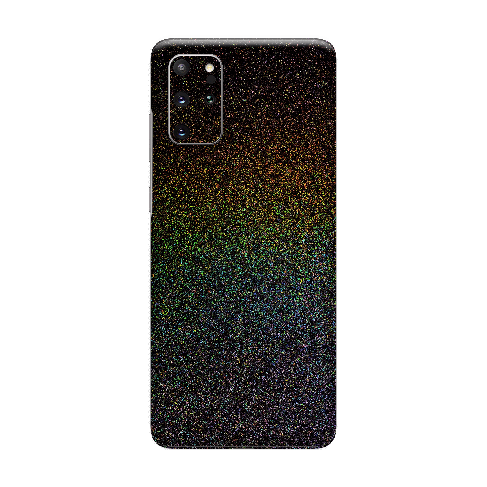 Samsung Galaxy S20+ PLUS Glossy GALAXY Black Milky Way Rainbow Sparkling Metallic Skin Wrap Sticker Decal Cover Protector by EasySkinz