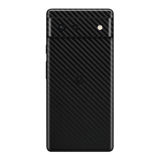 Google Pixel 6 Pro Black 3D Textured Carbon Fibre Fiber Skin Wrap Sticker Decal Cover Protector by EasySkinz | EasySkinz.com